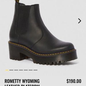Rometty Leather platform boots AirWair Dr Martens